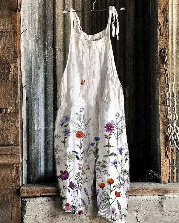 Women's Floral Print Jumpsuit